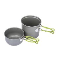 Kit Panelas Camping Aluminio Kit Cozinha Acampamento Outdoor Panela Viagem Praia Pesca Com Bolsa Sacola - 2
