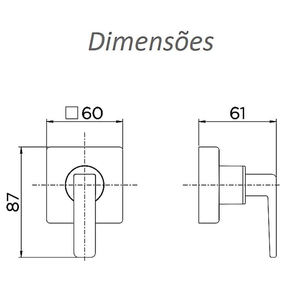 Acabamento Para Registro Docol 1/2' E 3/4 Base Stillo Chrome - 3