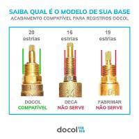 Acabamento Para Registro Docol 1/2' E 3/4 Base Stillo Chrome - 2