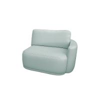 Sofá 2 Lugares Orgânico 194cm Modulado Para Sala Brumma Bouclê K01 - D'rossi Cor Azul - 5