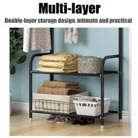 Guarda Roupas Arara Cabideiro Com Prateleira Organizador Roupeiro Sapateira Duplo Multiuso Quarto - 5