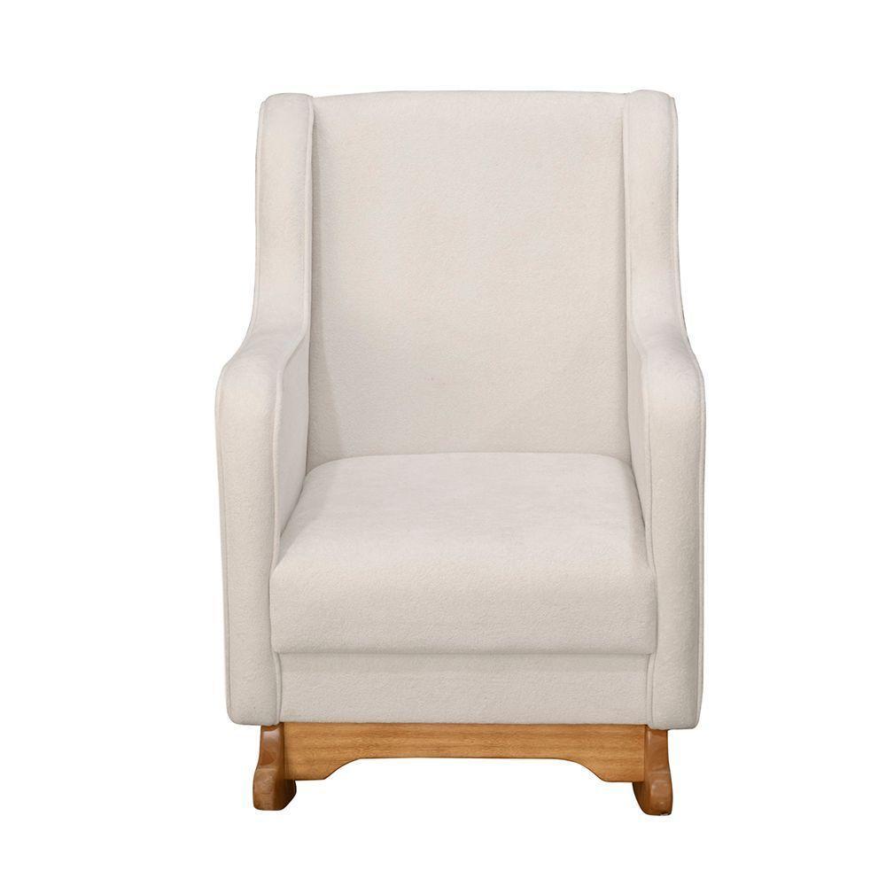 Cadeira Poltrona De Amamentação E Balanço áquila C/ Puff Boucle - Anjo De Casa - 2