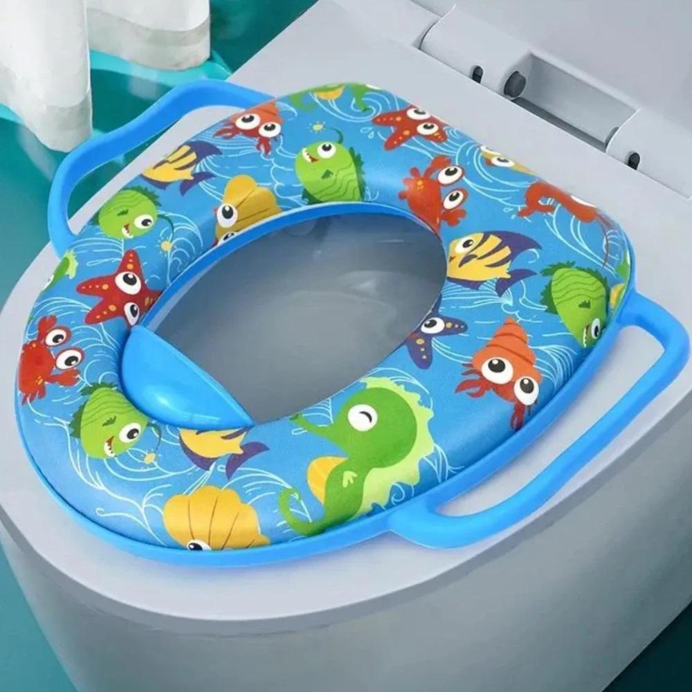 Assento Troninho Acolchoado Confortavel Adaptador Universal Vaso Sanitario Infantil - 4