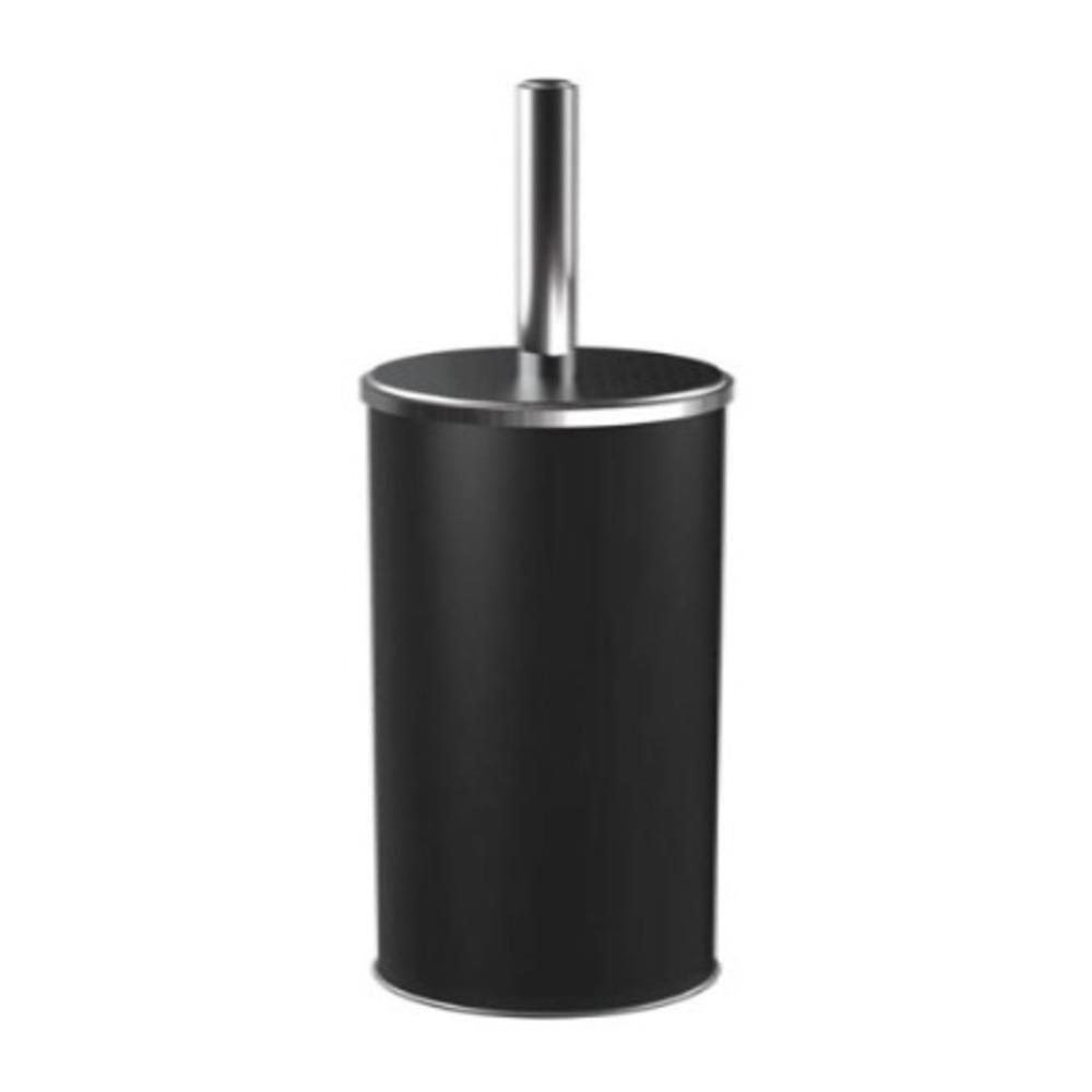 Escova Sanitaria Bold Preta Luxo Higienizacao Inox Black Limpeza Vaso Sanitario Privada Suporte Design Sofisticado Funci - 2