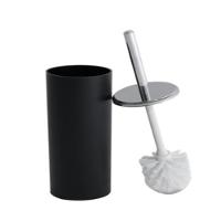 Escova Sanitaria Bold Preta Luxo Higienizacao Inox Black Limpeza Vaso Sanitario Privada Suporte Design Sofisticado Funci - 1