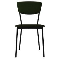 Kit 05 Cadeira Para Sala De Jantar Village Preto C01 Linho Verde Musgo - Lyam Decor - 3