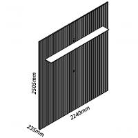 Painel Para Tv 2.2 Ripado 3d Com Led Requinte Naturale - Gelius Móveis - 6