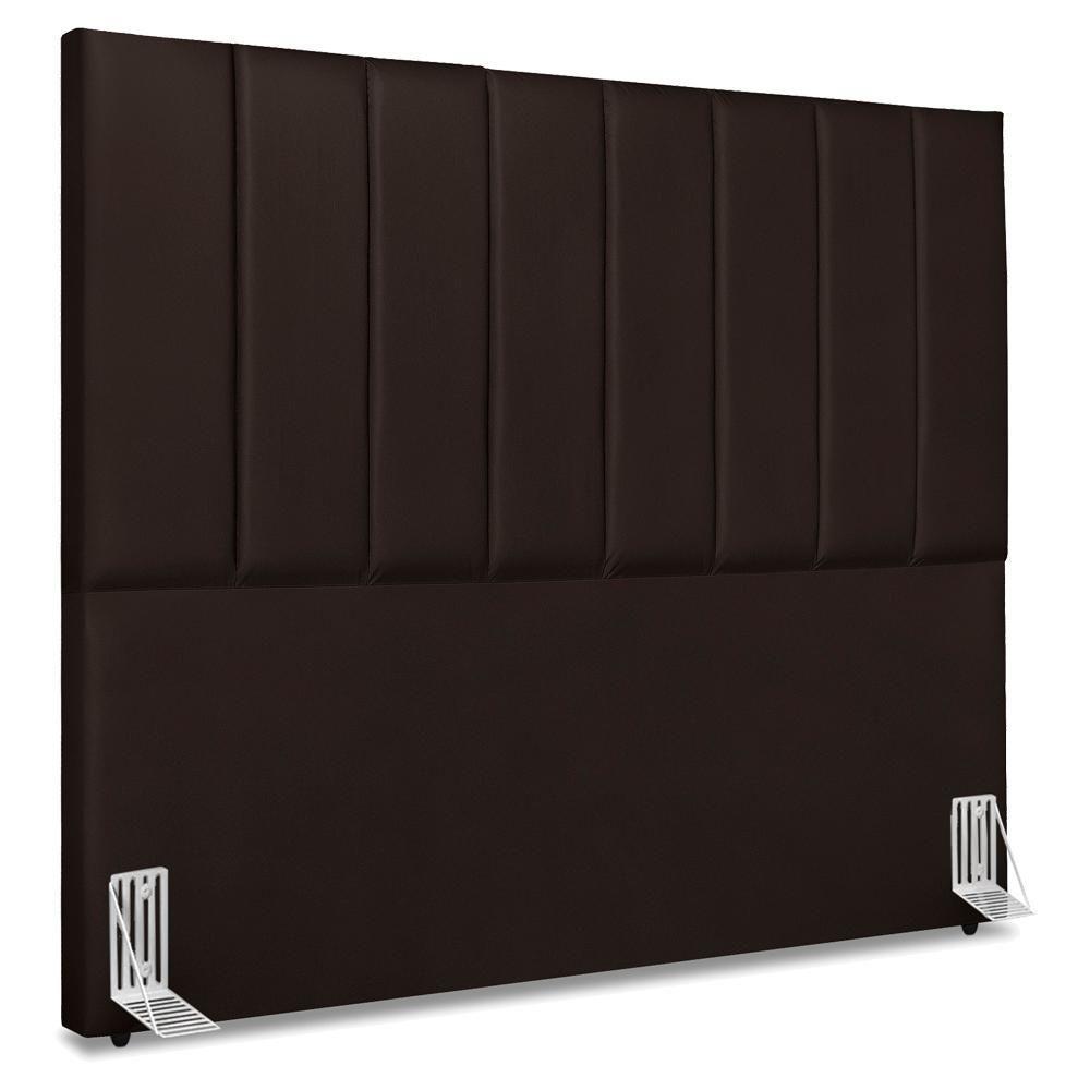 Cabeceira Casal 140 Cm Com Frame Dalia Corino Marrom Artte Marrom - 1