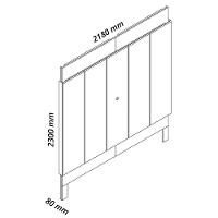 Painel Suspenso Magnifico 220 Para Tvs De Até 75 Polegadas Com Led Naturale Off White - Gelius - 6