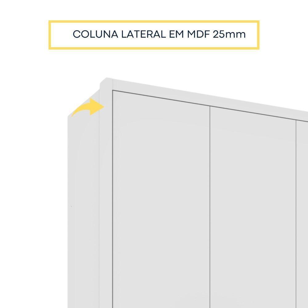 Roupeiro Realeza 6 Portas Tcil Neve - 4