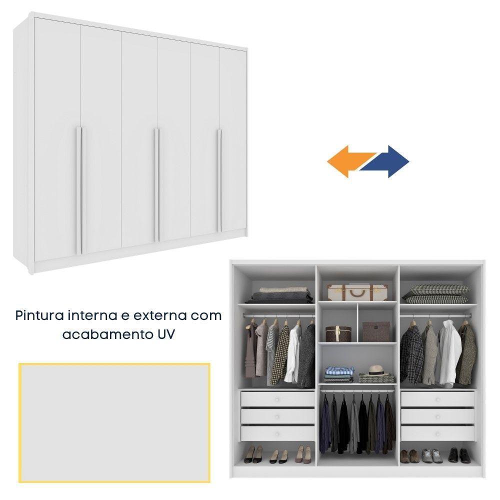 Roupeiro Realeza 6 Portas Tcil Neve - 5