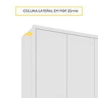 Roupeiro Realeza 6 Portas Tcil Neve