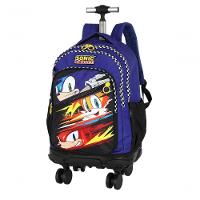 Mochila Com Rodas Sonic Azul - Unico Azul - 2