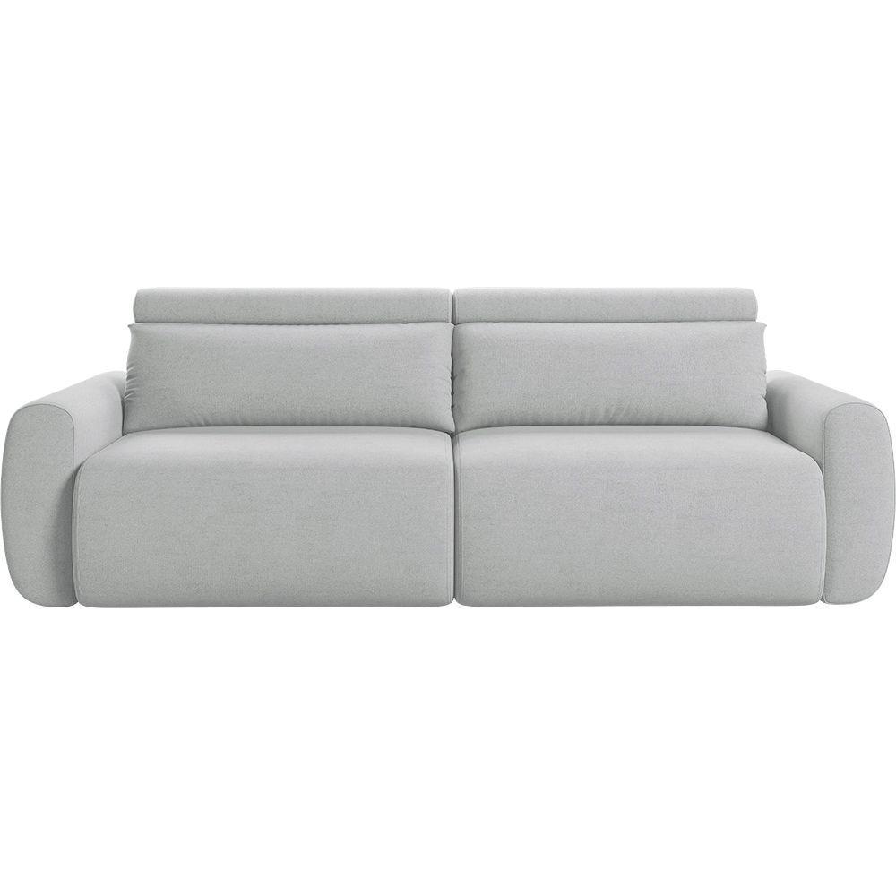 Sofá Retrátil E Reclinável Peony 2,40m Linho Cor Cinza Claro 2371 - 8
