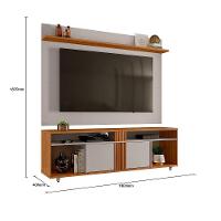 Rack Nt 1290 Com Painel Nt 1305 Off White Com Freijó - Notavel - 6