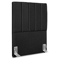 Cabeceira Solteiro 90 Cm Com Frame Dalia Linho Preto Artte Preto - 1