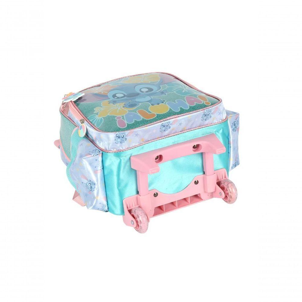 Mochila Com Rodas Stitch Turquesa - Unico Verde - 6