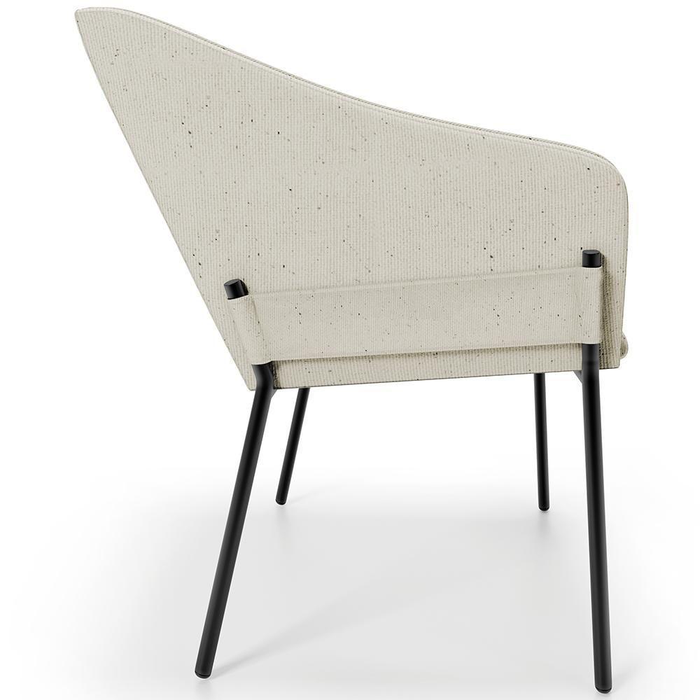 Kit 3 Cadeiras Para Sala De Jantar Estar Living Olívia L02 Linho Champagne - Lyam Decor - 6