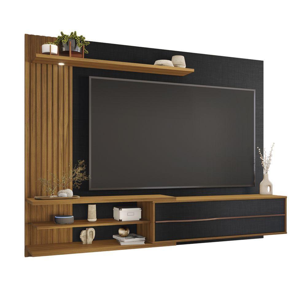Painel Para Tv Nt1355 - Preto / Freijó - Notável - 1