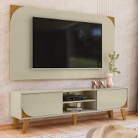 Rack Bancada Com Painel Duna Cumaru/opala Para Tv Até 65” - Madetec Cumaru/opala - 2
