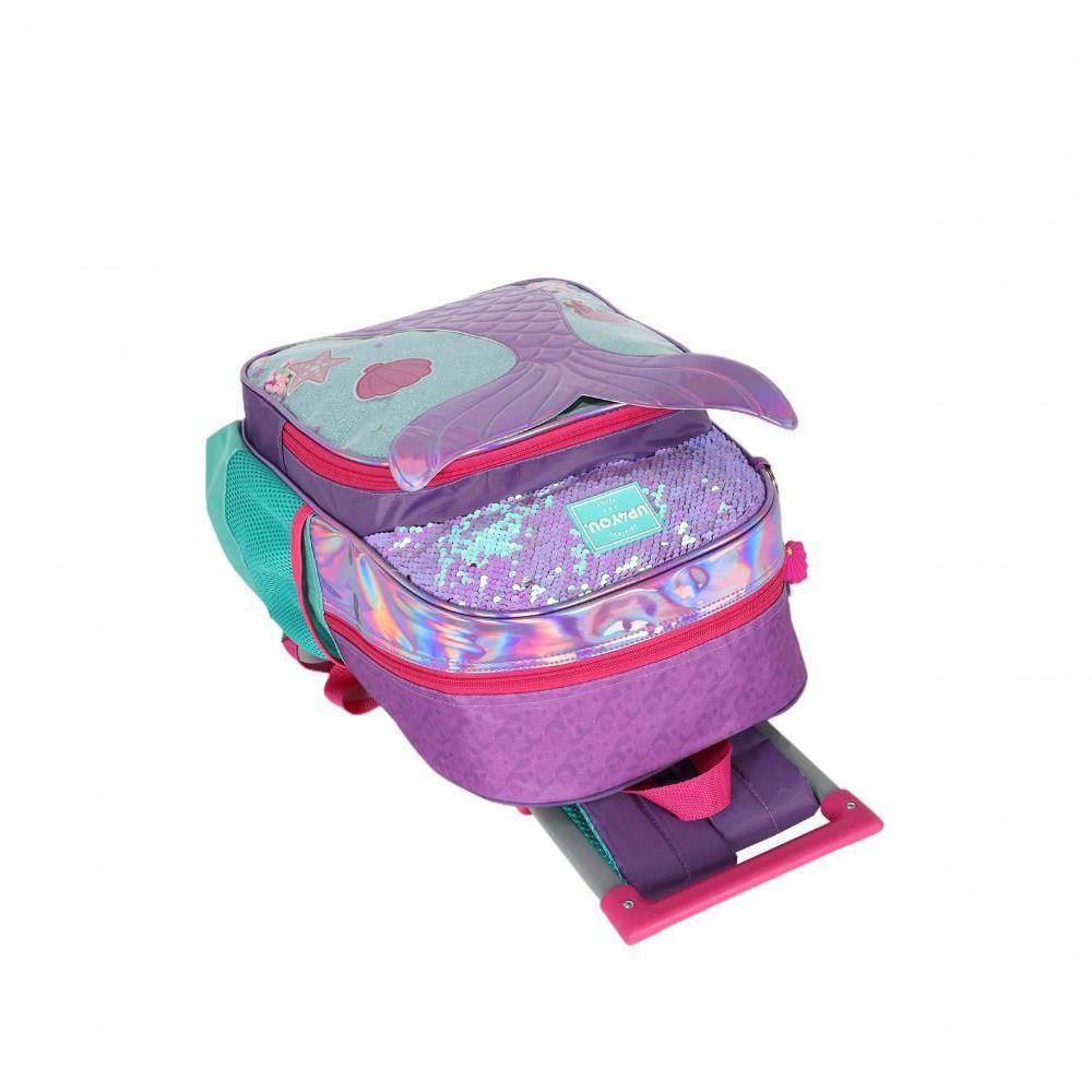 Mochila Com Rodas Up4you Roxo - Unico Roxo - 5