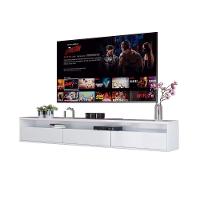 Rack Suspenso Pequeno De Parede Ou Painel Para Sala De Tv Ou Quarto Life 1.12 - Branco - Moveisaqui - 1