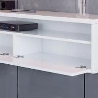 Rack Suspenso Pequeno De Parede Ou Painel Para Sala De Tv Ou Quarto Life 1.12 - Branco - Moveisaqui - 3