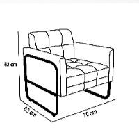 Poltrona Sala Industrial Alta Tubo Dourado Elisa Bouclê Cinza D03 - D'rossi