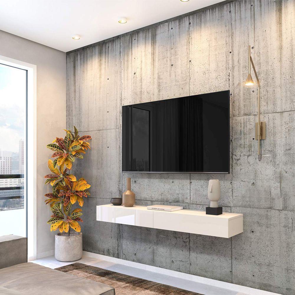 Rack Suspenso Dior 1.1 Off White - Edn Moveis - 2