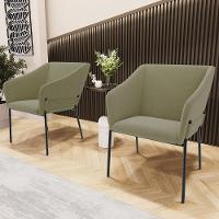 Kit 3 Cadeiras Para Sala De Jantar Estar Living Olívia L02 Bouclê Oliva - Lyam Decor - 2