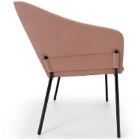 Kit 2 Cadeiras Para Sala De Jantar Estar Living Olívia L02 Suede Rosê - Lyam Decor - 7