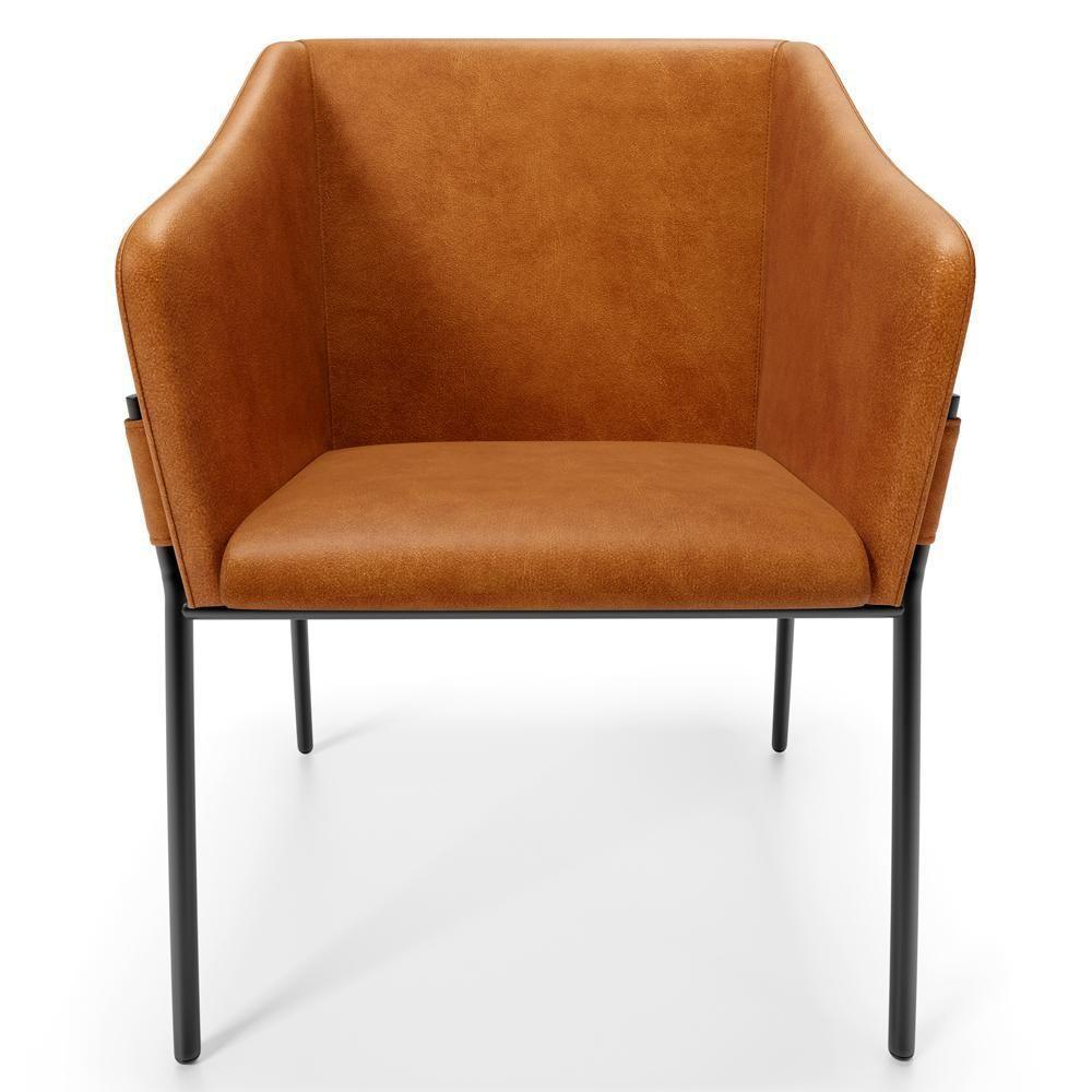 Kit 4 Cadeiras Para Sala De Jantar Estar Living Olívia L02 Couríssimo Canela - Lyam Decor - 5