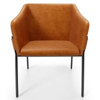 Kit 4 Cadeiras Para Sala De Jantar Estar Living Olívia L02 Couríssimo Canela - Lyam Decor - 5