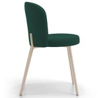 Kit 05 Cadeiras Para Sala De Jantar Cozinha Estofada Gavi Arena L02 Suede Verde Musgo - Lyam Decor - 6