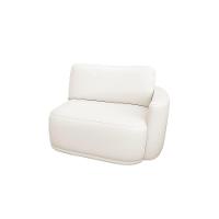 Sofá 2 Lugares Orgânico 194cm Modulado Para Sala Brumma Bouclê K01 - D'rossi Cor Off White - 5