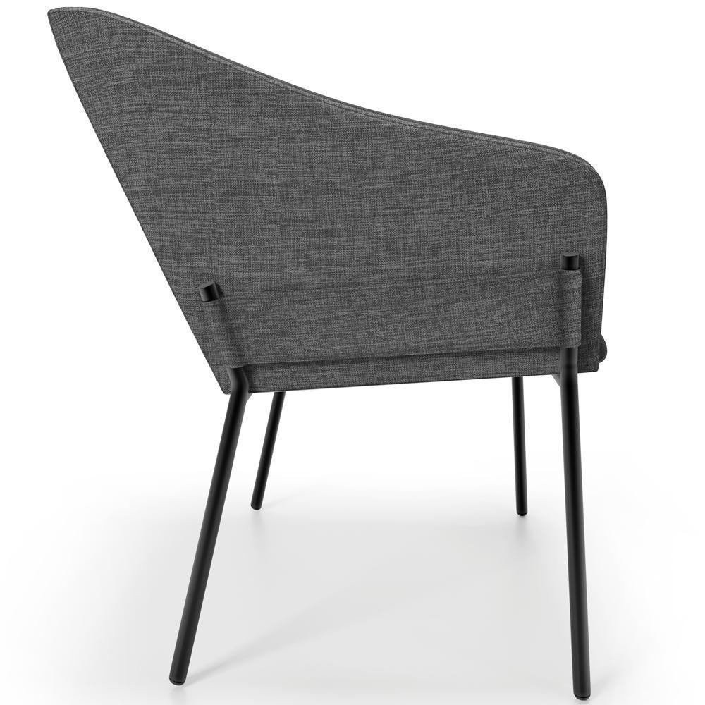 Kit 3 Cadeiras Para Sala De Jantar Estar Living Olívia L02 Linho Cinza Escuro - Lyam Decor - 2