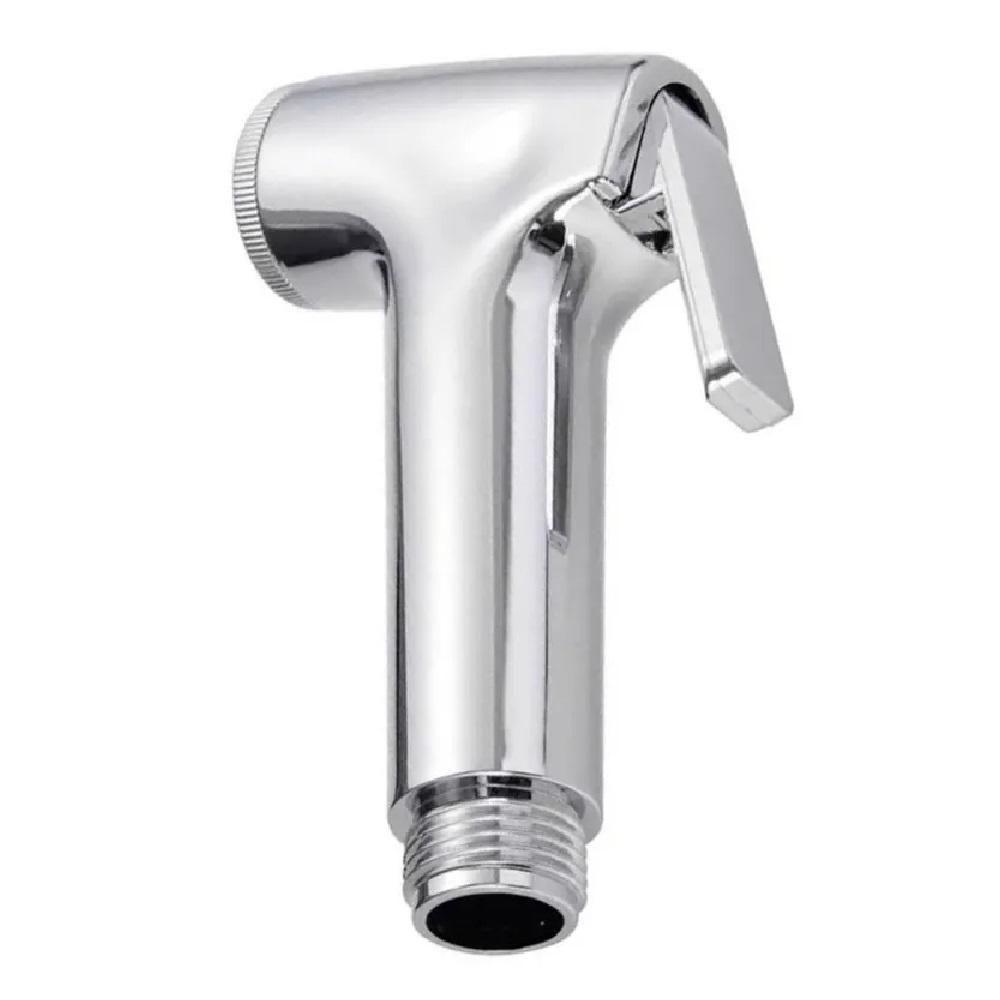 Gatilho Ducha Higiênica Esquicho Cromado Torneira Chuveiro Ducha Manual Chuveirinho Privada Vaso Sanitário Suporte - 5