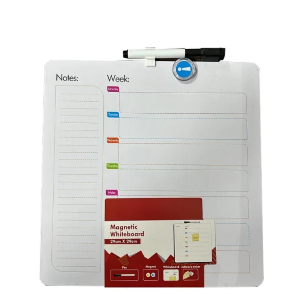 Lousa Planejamento Semanal Quadro Magnetico Planner Multiuso Tarefas Recados Anotacoes Aviso Completa Caneta Ima Organiz - 2