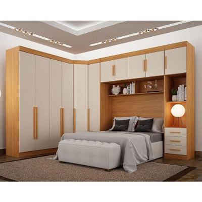 Quarto De Casal Modulado 11 Portas Orion Ambiente Cinamomo Off White - Leifer Móveis