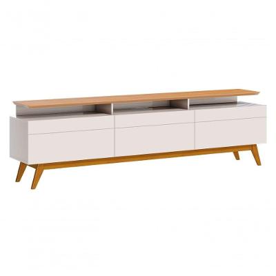 Rack Classic +3g 1.8 Off White Com Nature - Imcal Móveis