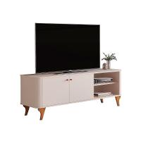 Rack Bancada Aruma 1.4 Com 2 Portas E Cantos Arredondados Off White - 1