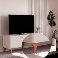 Rack Bancada Aruma 1.4 Com 2 Portas E Cantos Arredondados Off White - 3