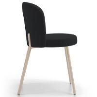 Kit 06 Cadeiras Para Sala De Jantar Cozinha Estofada Gavi Arena L02 Bouclê Preto - Lyam Decor - 6