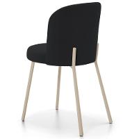 Kit 06 Cadeiras Para Sala De Jantar Cozinha Estofada Gavi Arena L02 Bouclê Preto - Lyam Decor - 7