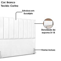 Cabeceira Queen 160 Cm Com Frame Dalia Corino Branco Artte Branco