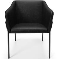 Kit 4 Cadeiras Para Sala De Jantar Estar Living Olívia L02 Couríssimo Preto - Lyam Decor - 3