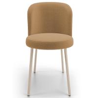 Kit 04 Cadeiras Para Sala De Jantar Cozinha Estofada Gavi Arena L02 Bouclê Mostarda - Lyam Decor - 3