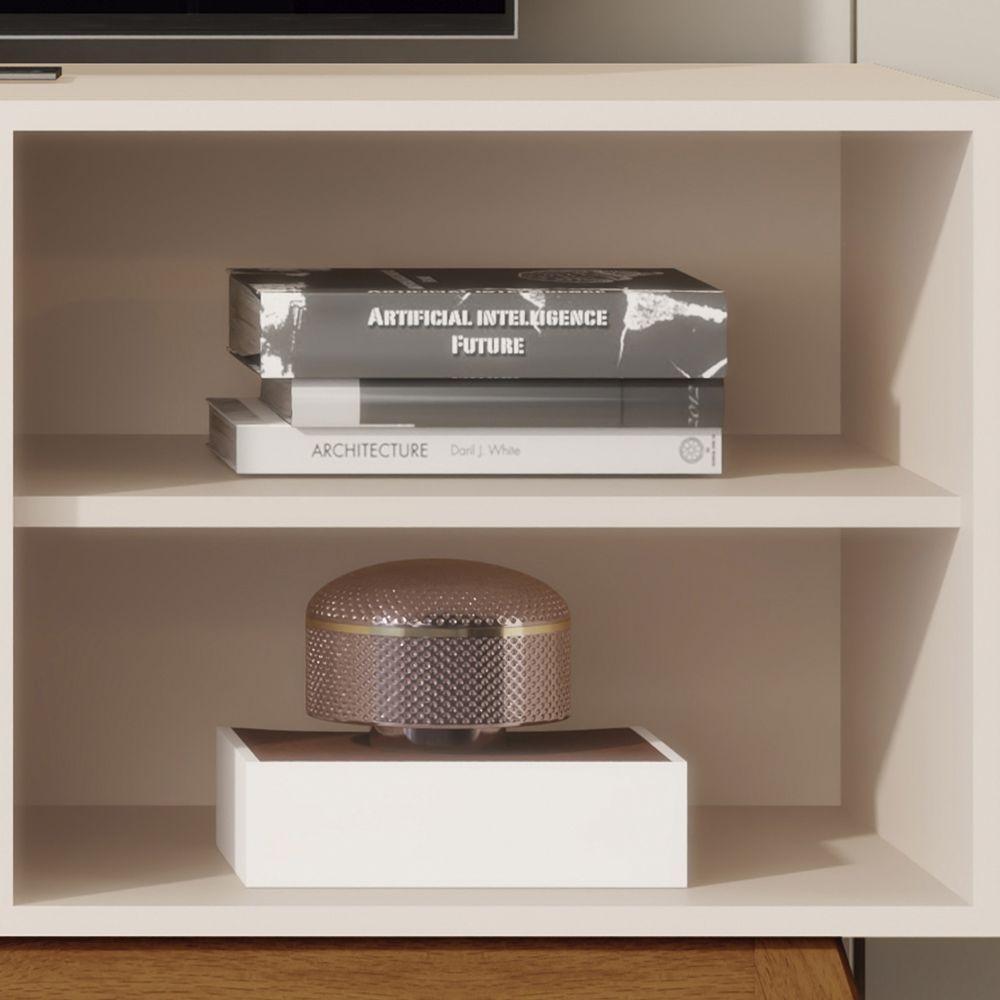 Rack Para Tv Jb Tucuma 1.4 Off White - Moveis Jb - 5