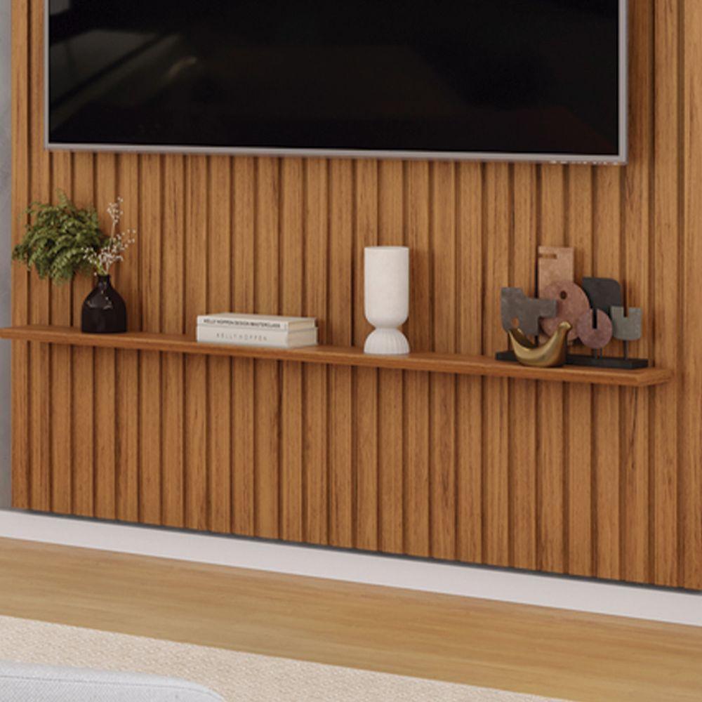 Painel Trento Ripado Para Tvs Até 65 Polegadas Freijó - 3