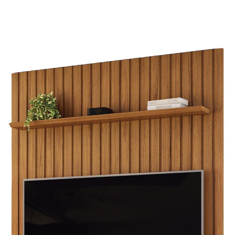 Painel Trento Ripado Para Tvs Até 65 Polegadas Freijó - 5